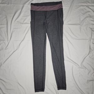 Lululemon Womens 8 Speed Tight II Luxtreme Full Length Leggings Grey Purple